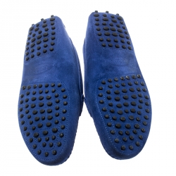 مملوكة مسبقًا حذاء لوفرز تودز سليب أون سويدي أزرق مقاس 38.5