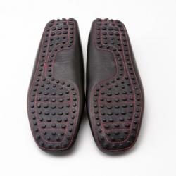 مملوكة مسبقًا Tod's For Ferrari Black Leather Loafers Size 38