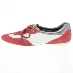 Pre Owned Tod's Two Tone Suede Sneakers Size 39