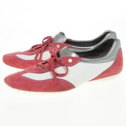 Pre Owned Tod's Two Tone Suede Sneakers Size 39