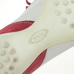 Pre Owned Tod's Two Tone Suede Sneakers Size 39