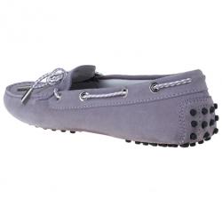 Pre Owned Tod’s Lilac Suede Lace-up Driving Loafers Size 37
