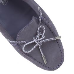 Pre Owned Tod’s Lilac Suede Lace-up Driving Loafers Size 37