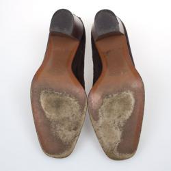 Pre Owned Tod's Brown Suede Tassel Loafer Pumps Size 36.5