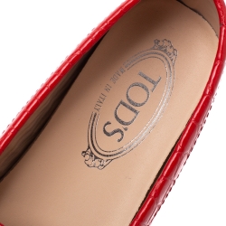 مملوكة مسبقًا حذاء لوفرز تودز سليب أون سير بيني جلد و سويدي أزرق مقاس 39