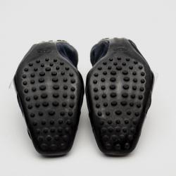 مملوكة مسبقًا Tod's Blue Suede Flower Embellished Square Toe Ballerinas Size 40