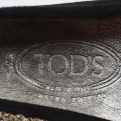 مملوكة مسبقًا Tod's Gommino Ricamo Spray Sequined Loafers size 36.5