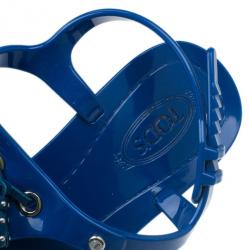 مملوكة مسبقًا Tod’s Blue Tassel Detail Thong Jelly Sandals Size 38