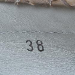 مملوكة مسبقًا Tod's Beige Python Bow Loafers Size 38