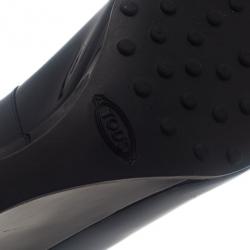 Pre Owned Tod’s Black Patent Wedges Pumps Size 38.5