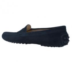 Pre Owned Tod's Black Suede Gommini Moccasin Driving Loafers Size 40