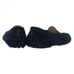 Pre Owned Tod's Black Suede Gommini Moccasin Driving Loafers Size 40