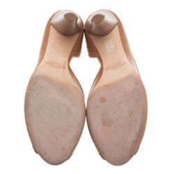 Pre Owned Tod's Beige Leather D'orsay Pumps Size 39