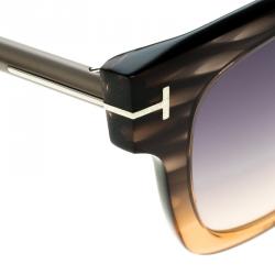 Pre Owned Tom Ford Brown TF436 Tracy Sunglasses