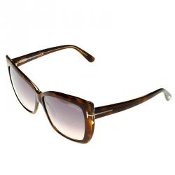 Pre Owned Tom Ford Brown Havan TF390 Irina Sunglasses