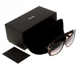 Pre Owned Tom Ford Brown Havan TF390 Irina Sunglasses