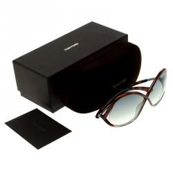 Pre Owned Tom Ford Brown Tortoise TF372 Ivanna Sunglasses