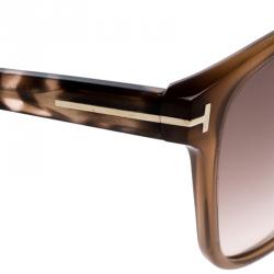 Pre Owned Tom Ford Brown TF432 Dana Cat Eye Sunglasses 