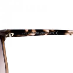 Pre Owned Tom Ford Brown TF432 Dana Cat Eye Sunglasses 