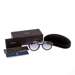 Pre Owned Tom Ford Black Smoke Lisa Sunglasses