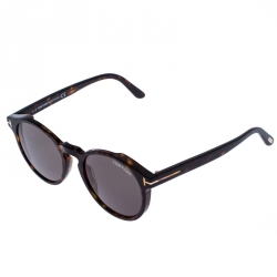 Pre Owned Tom Ford Brown Tortoise Smoke Ian-02 Sunglasses