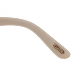 Pre Owned Tom Ford Ivory Oversized Angelina Sunglasses