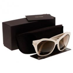 Pre Owned Tom Ford Ivory Oversized Angelina Sunglasses