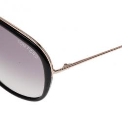 Pre Owned Tom Ford Black Cori Square Sunglasses