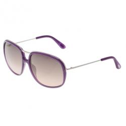 Pre Owned Tom Ford Purple Cori Square Sunglasses