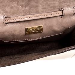Pre Owned Tom Ford Beige Leather Sedgwick Zip Clutch 