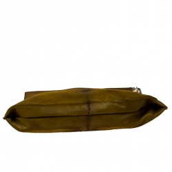 Tom Ford Olive Calf Hair Alix Padlock/Zip Shoulder Bag