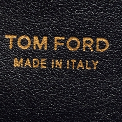 Tom Ford Gold Leather Tassel Drawstring Bucket Bag