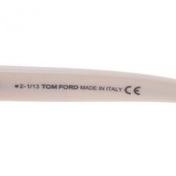 Pre Owned Tom Ford Ivory Oversized Angelina Sunglasses