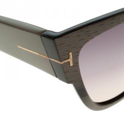 Pre Owned Tom Ford Grey Anoushka TF 371 Cat Eye Sunglasses