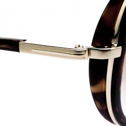 Pre Owned Tom Ford Brown Miles TF341 Aviator Sunglasses