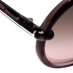 Pre Owned Tom Ford Lilac TF 167 Caithlyn Oversized Round Sunglasses