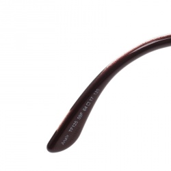Pre Owned Tom Ford Maroon/Brown Gradient TF125 Anais Oversized Sunglasses