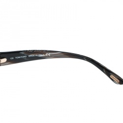 Pre Owned Tom Ford Brown Horn/Brown Gradient TF24 Camilla Round Sunglasses