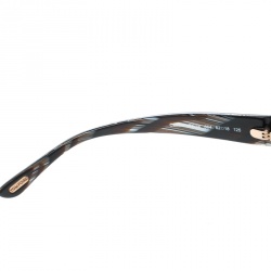 Pre Owned Tom Ford Brown Horn/Brown Gradient TF24 Camilla Round Sunglasses