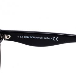 مملوكة مسبقًا Tom Ford Black Chiara 55mm Round Sunglasses