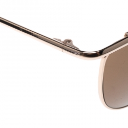 Pre Owned Tom Ford Gold/Brown TF182 Helene Cat Eye Sunglasses