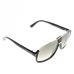 Pre Owned Tom Ford Brown Elliot Square Sunglasses