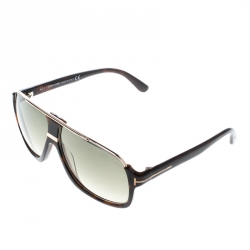 Pre Owned Tom Ford Brown Elliot Square Sunglasses
