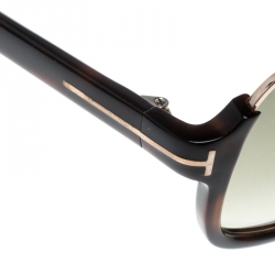 Pre Owned Tom Ford Brown Elliot Square Sunglasses
