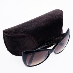 مملوكة مسبقًا Tom Ford Black Retro Inspired Nico Woman Sunglasses