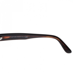 Pre Owned Tom Ford Havana/Black Conrad TF470 Square Sunglasses
