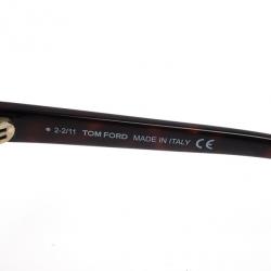 Pre Owned Tom Ford Brown Malin Cat Eye Woman Sunglasses