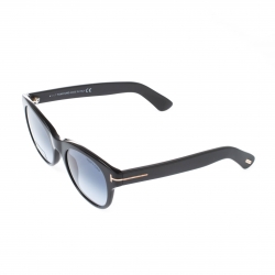 Pre Owned Tom Ford Black/Blue Gradient TF532 Ally Cat Eye Sunglasses