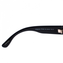 Pre Owned Tom Ford Black Sedgewick Oversized Square Sunglasses