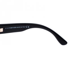 Pre Owned Tom Ford Black Sedgewick Oversized Square Sunglasses